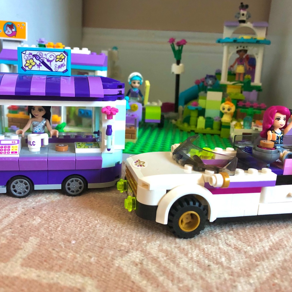 Lego friends,Girls car set, Lego card, Lego